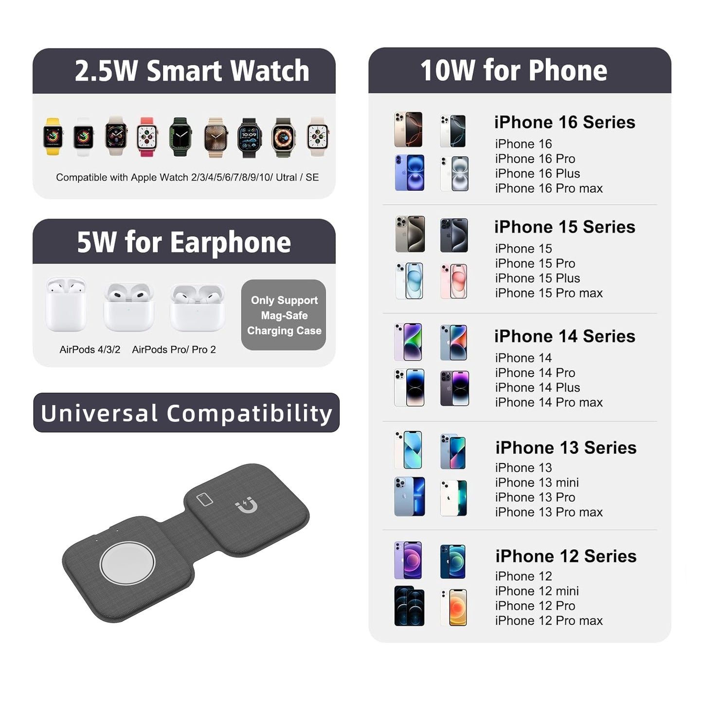 2 in 1 Multi-functional Wireless Charger
