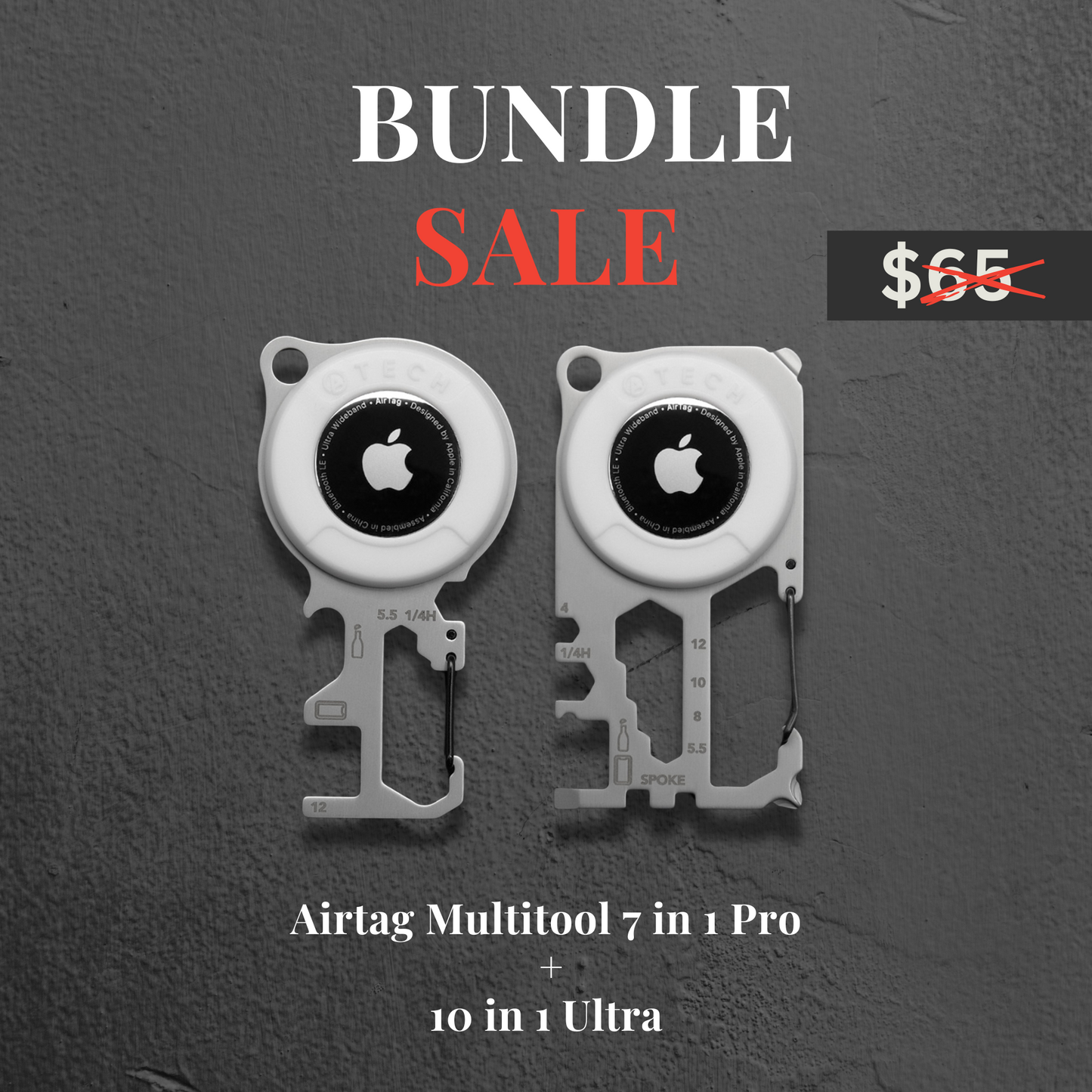 Airtag Multitool - Collector Set (Silver Finish)