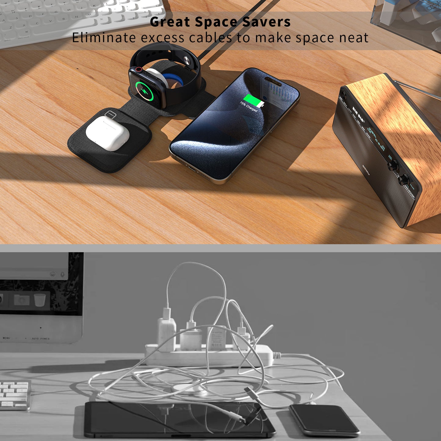3 in 1 Multi-functional Wireless Charger
