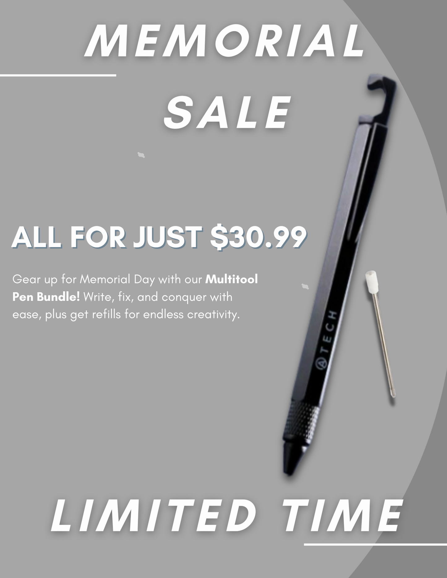 Multitool Pencil 4-in-1 with Phone Stand