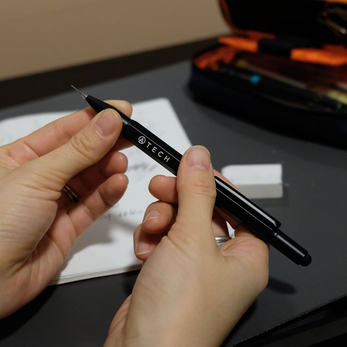 Multitool Pencil 5-in-1 Stylus - Black - ATECH
