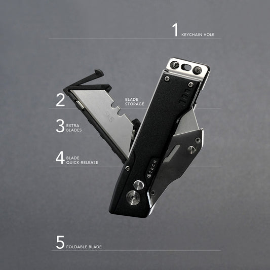 ATECH EDC Utility Knife with Blade Storage