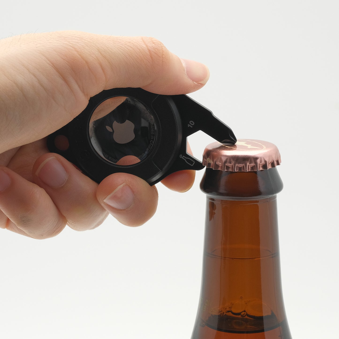 ATECH AirTag Multitool 4-in-1 Keychain Bottle Opener Screw Driver Hex Wrench Keychain Bicycle Tools