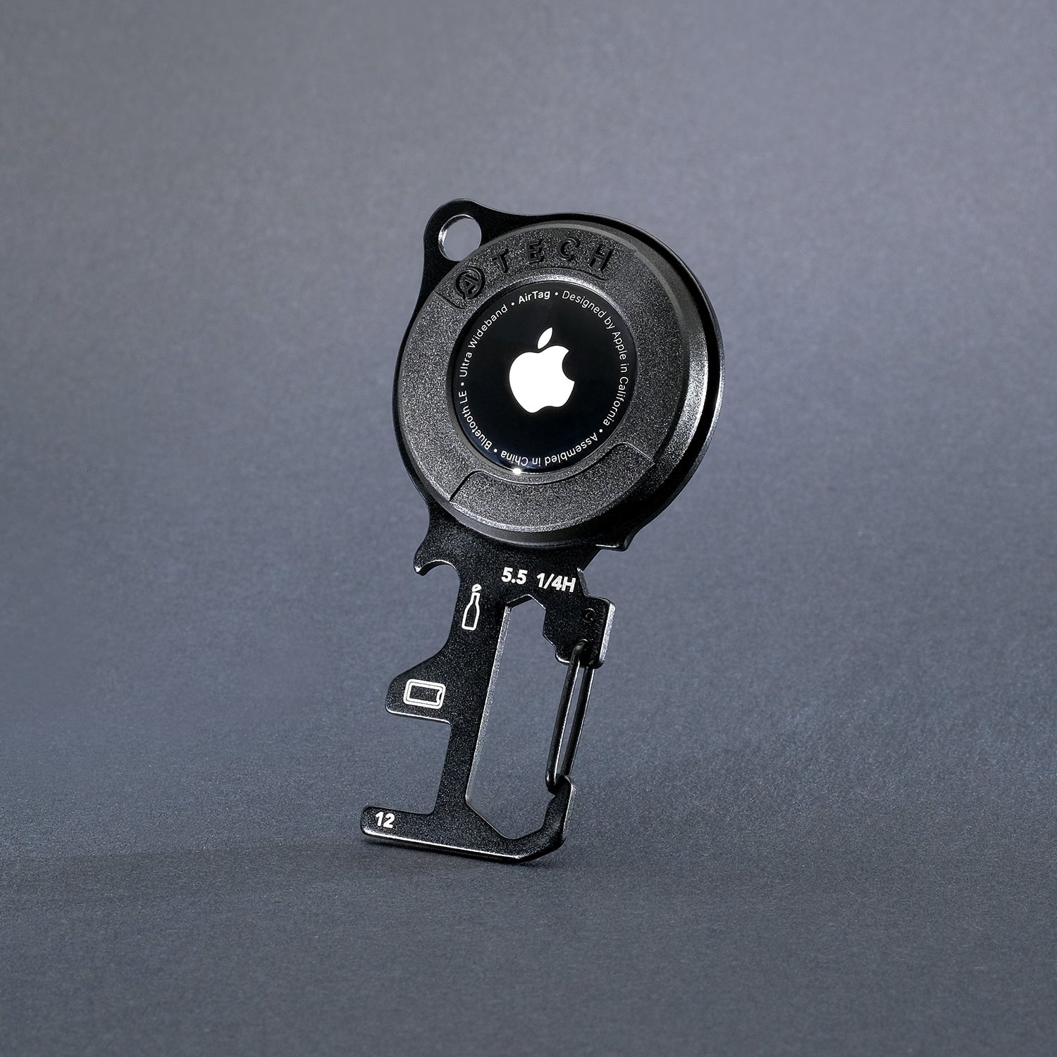 ATECH AirTag Multitool 7-in-1 Keychain Bottle Opener Hex Wrench Phone Stand Carabiner Bicycle Tools