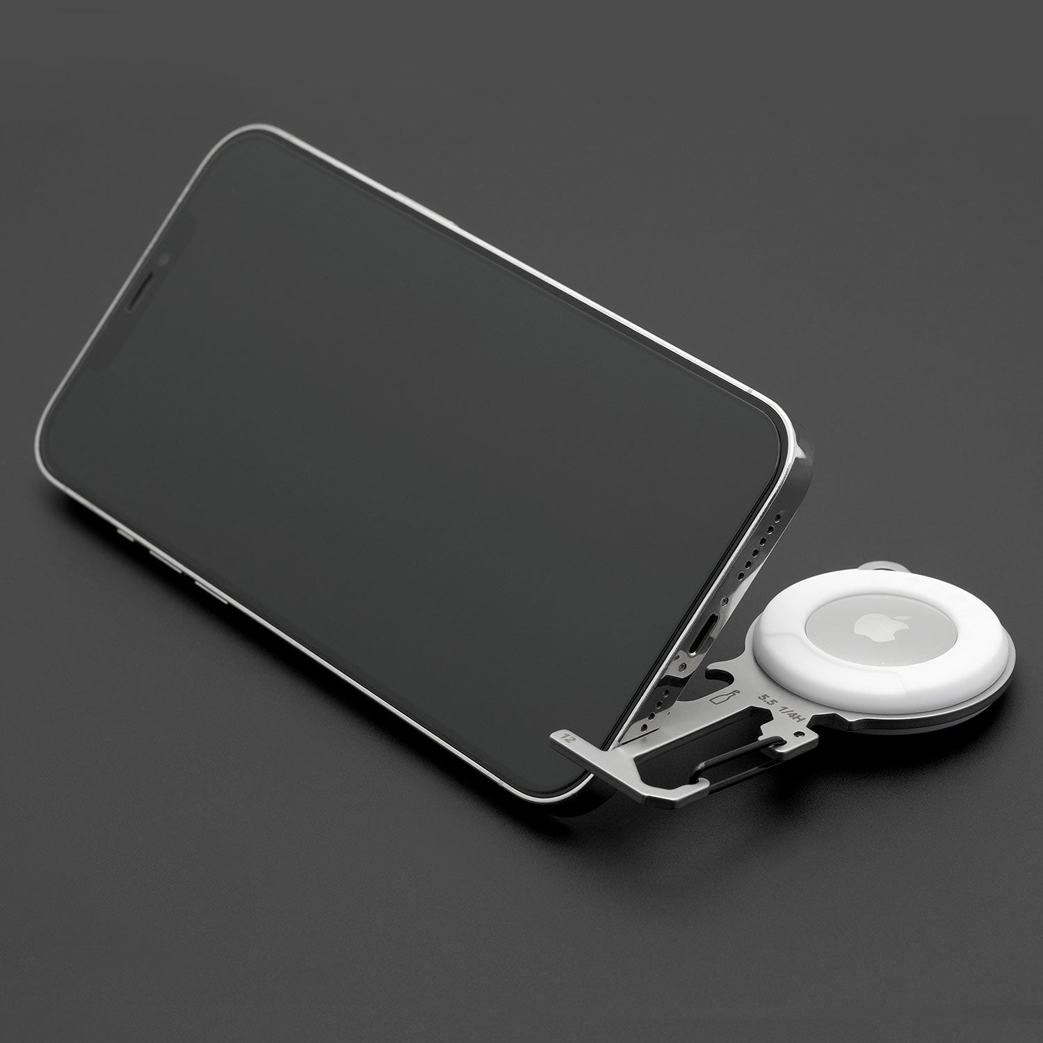 ATECH AirTag Multitool 7-in-1 Keychain Bottle Opener Hex Wrench Phone Stand Carabiner Bicycle Tools