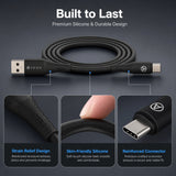 USB-A to Type-C Silicon Cable