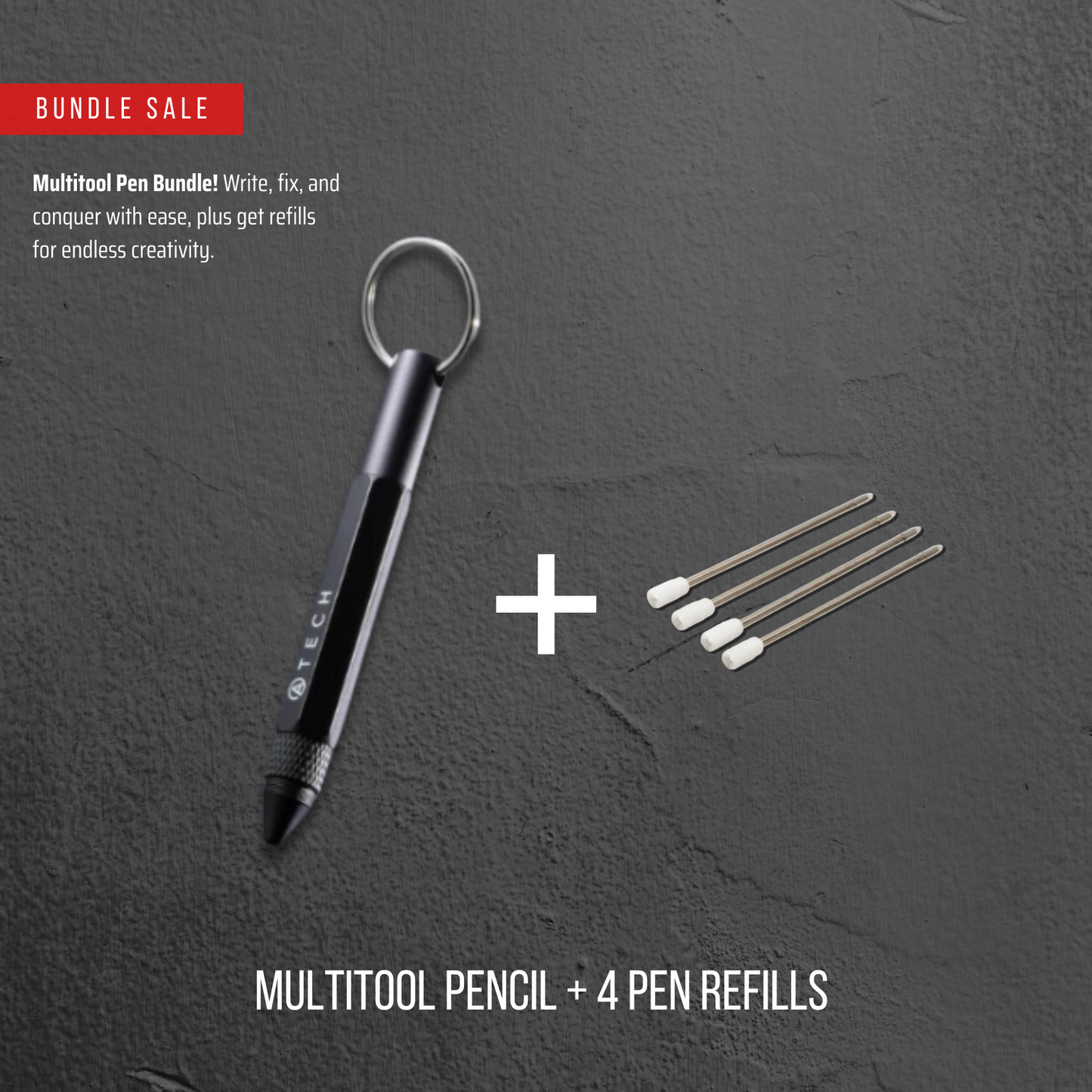 Multitool Pen 5-in-1 Keychain