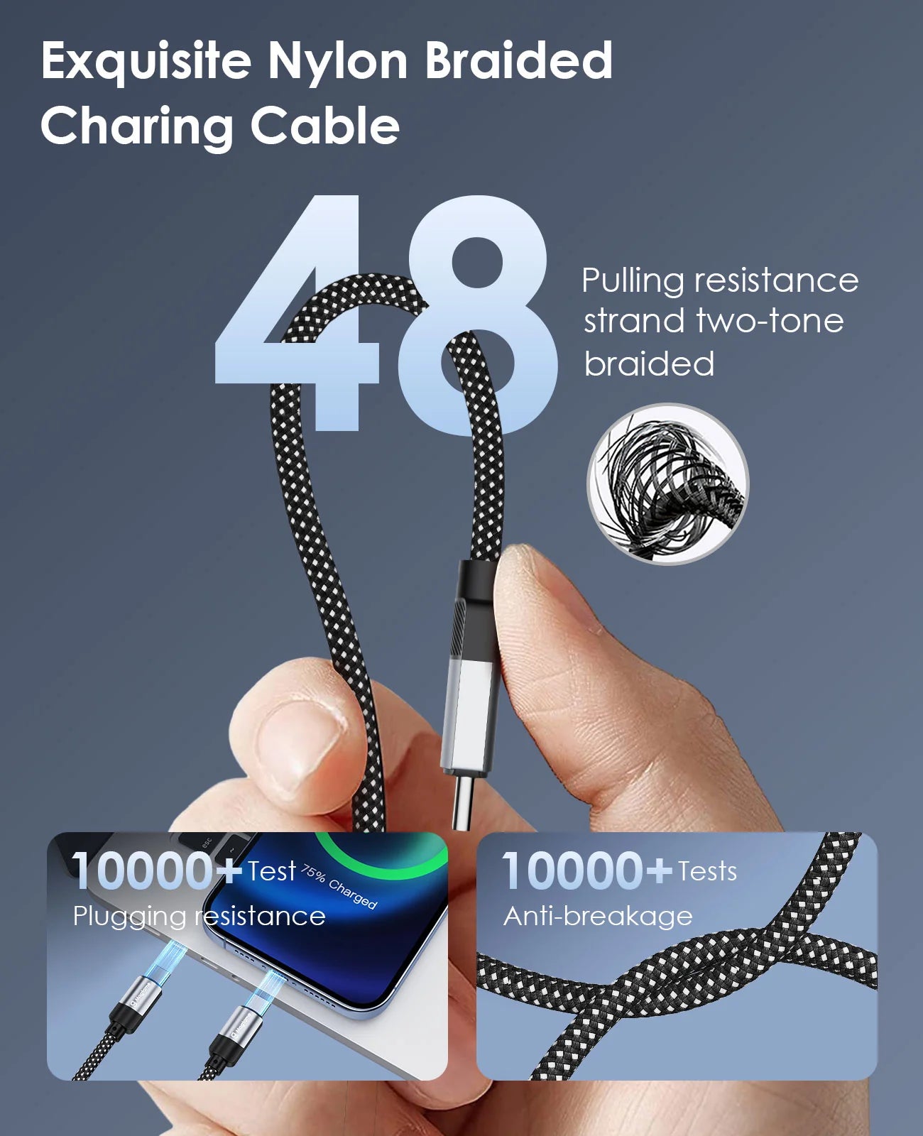 High Speed Gigabit & 8K UHD Data Cable with Magnetic Cord