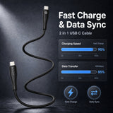 Type-C to Type-C Silicon Fast Charging Cable