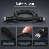 Type-C to Type-C Silicon Fast Charging Cable