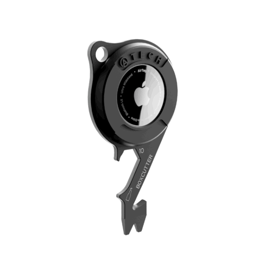 ATECH AirTag Multitool 5-in-1 Keychain Bottle Opener Box Cutter Hex Wrench Nail Puller Bicycle Tools