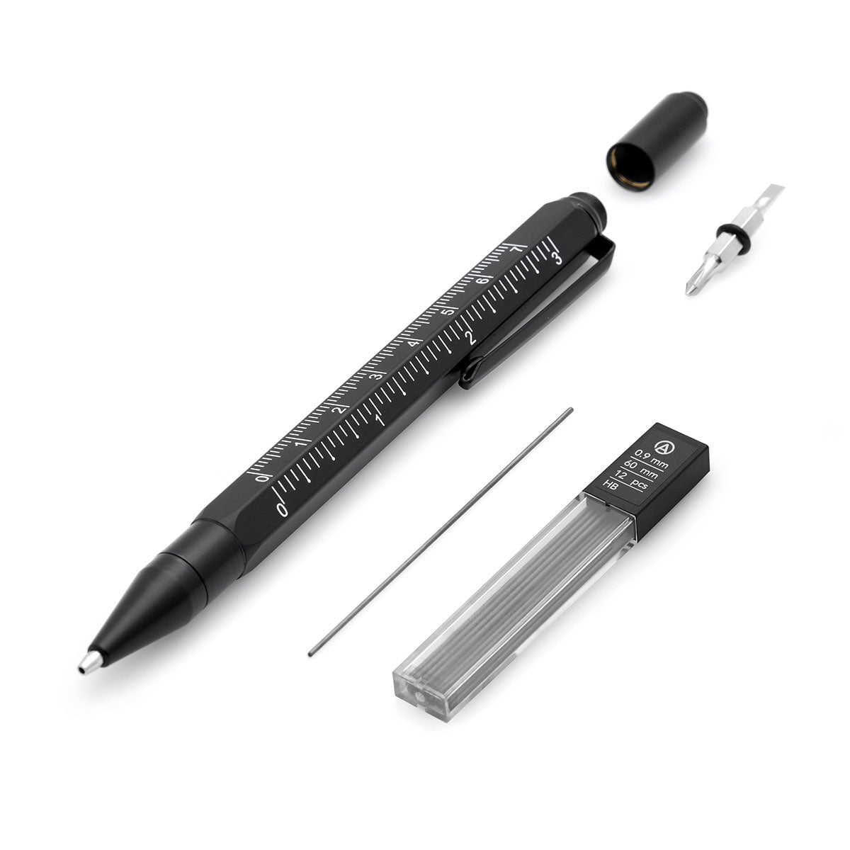 Multitool Pencil 5-in-1 Stylus - Black - ATECH