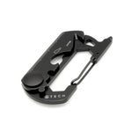 ATECH Multitool 10-in-1 Carabiner Box Cutter Screw Driver Ruler Bottle Opener Hex Wrench Keychain Flathead Bicycle Tools