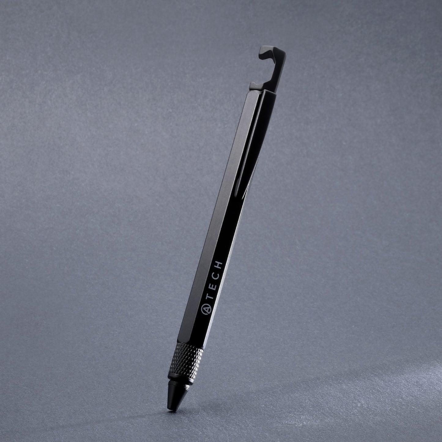 Multitool Pen 7-in-1 Phone Stand - Black - ATECH
