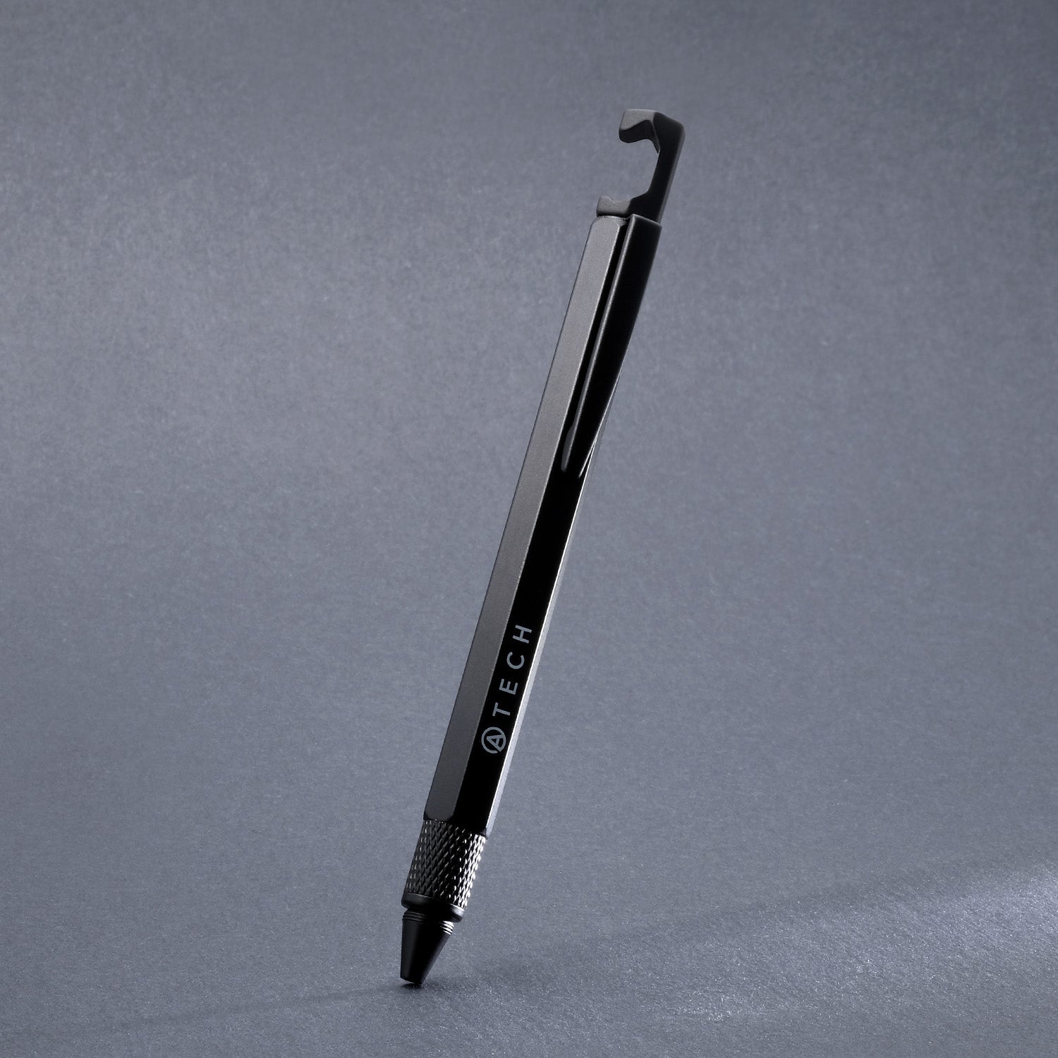 Multitool Pen 7-in-1 Phone Stand - Black - ATECH