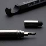 Multitool Pen 7-in-1 Phone Stand - Black - ATECH