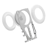 ATECH AirTag Multitool 10-in-1 Keychain Carabiner Phone Holder Bottle Opener Phillips Screwdriver Flathead Driver Hex Wrench Spoke Bicycle Tools