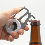 ATECH AirTag Multitool 10-in-1 Keychain Carabiner Phone Holder Bottle Opener Phillips Screwdriver Flathead Driver Hex Wrench Spoke Bicycle Tools
