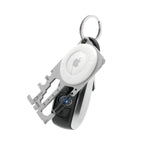 ATECH AirTag Multitool 10-in-1 Keychain Carabiner Phone Holder Bottle Opener Phillips Screwdriver Flathead Driver Hex Wrench Spoke Bicycle Tools